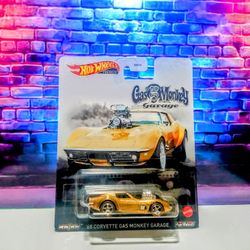 Hot Wheels Premium Gas Monkey Garage 68 Corvette