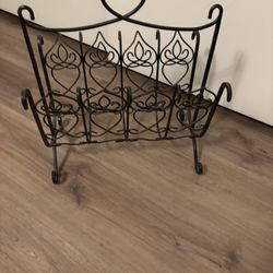 Wrought Iron Magazine Rack