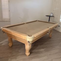 Oak Pool Table