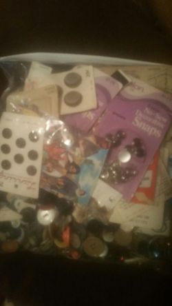 Bag of old buttons