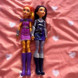 Starfire And Blackfire Dolls
