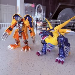 Bandai Digivolving Spirits - WarGreymon & MetalGarurumon - Die-cast Digimon