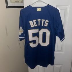 Nike Mookie Betts Dodgers blue jersey size m