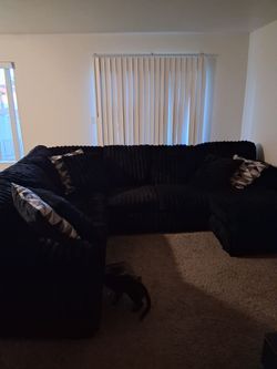 Faux fur couch