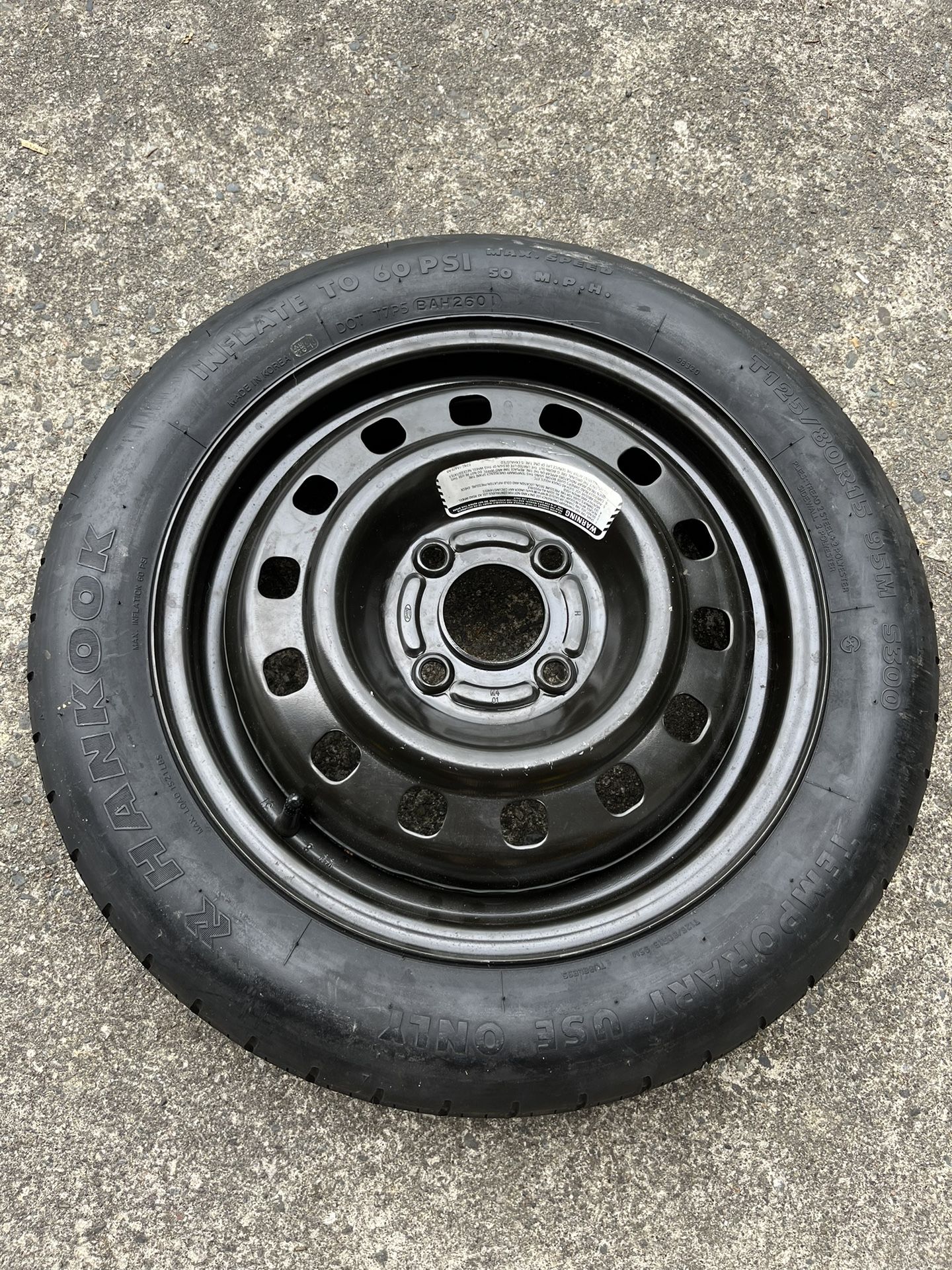 Ford Focus Spare Tire 2002