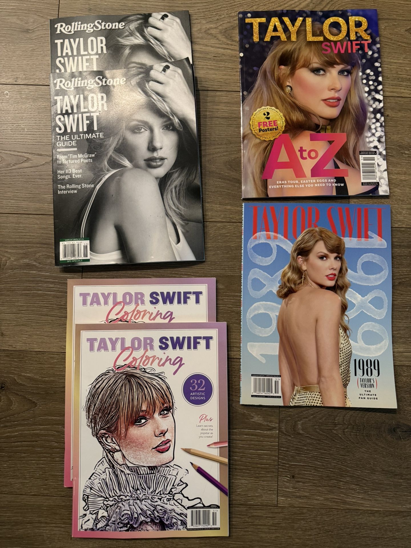 Bundle of Taylor Swift Magazines and Coloring Books