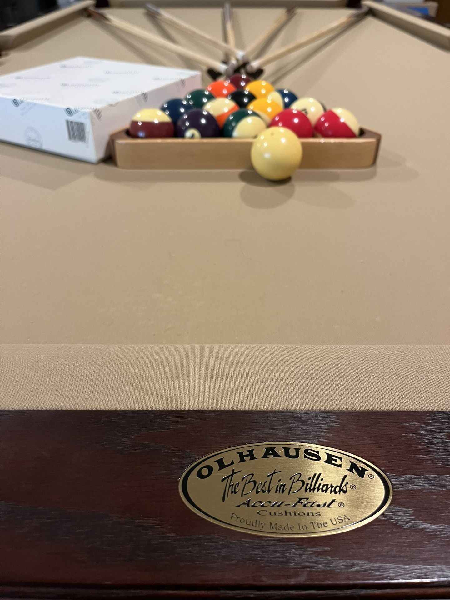 Pool Table 8ft Olhausen Remington – Flawless / Like New – $3,500 Installed