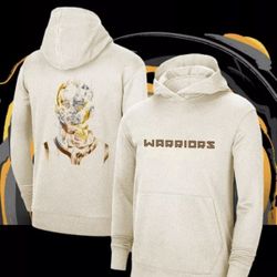Warriors Hoodie With Curry Size Large 