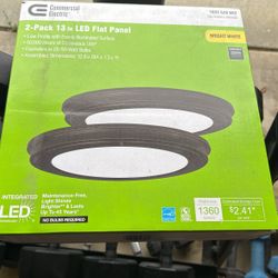 New!  2pack 13 Inch Flat Panel LED.  Easy To Install