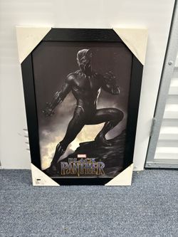 Framed Black Panther Picture