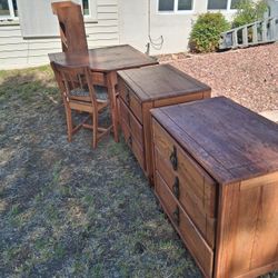 5 Piece, Bed Room Furniture, With Desk, Chair