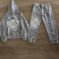Sp5der Set(hoodie & Sweats)