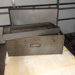 Vintage Metal Craftsman Tool Box