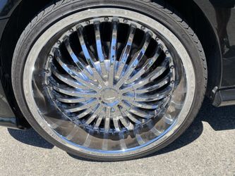 Strada Spina Chromed Wheels And Tires Like New.