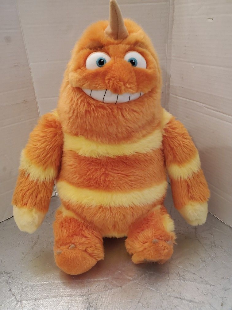 Monsters Inc George Sanderson Orange Plush 15" Sock On Back Plush Toy - Disney