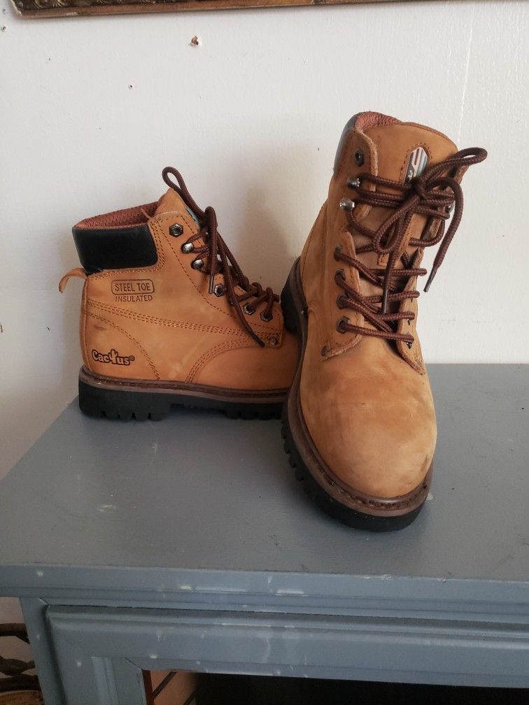 Work Boots Steel Toe Size 7 1/2