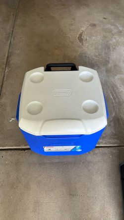 Coleman cooler on wheels