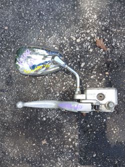 Yamaha VSTAR 650 Rear View Mirror and Clutch Lever Assembly OEM