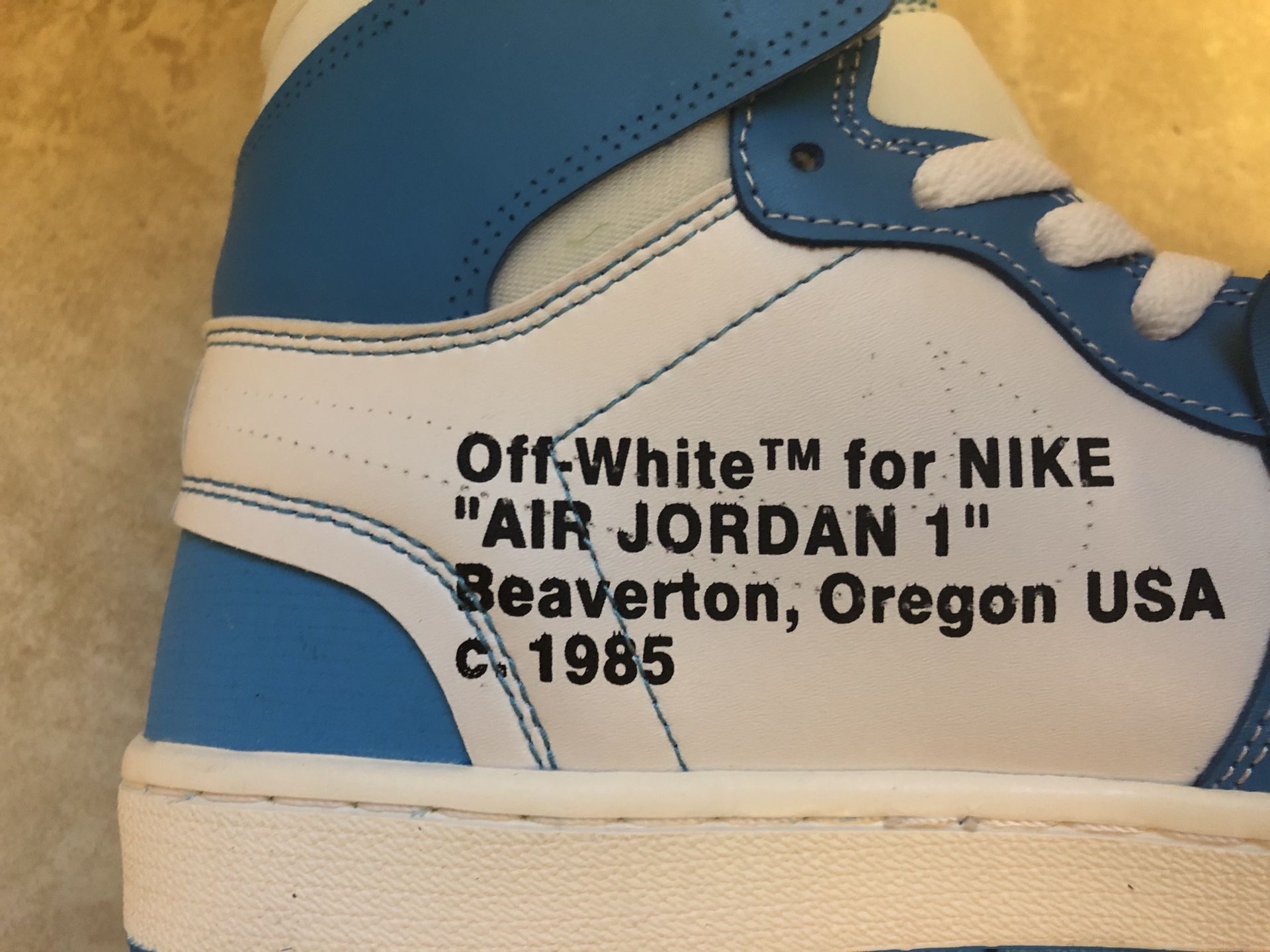 Nike Air Jordan 1 Off White UNC StockX for Sale in Queen Creek, AZ ...