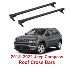 2018-2022 Jeep Compass Cross Bars Heavy Duty Rooftop Cargo Carrier