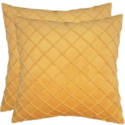 Throw Pillow Covers 18x18 set of 2 pack, Velvet,45x45 cm, Sofa Cushion Covers For Pillowcase Case Sofa Pillowcases Square For Bedroom Couch Sofa Livin