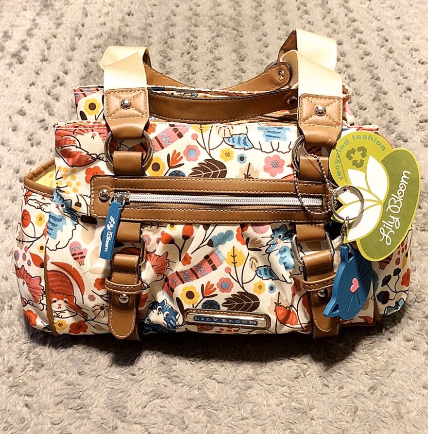 New! Women’s Lily bloom satchel paid $65 Brand-new never used! Color Lovecats London triple section Satchel. Made with environmental friendly materia