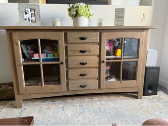 Glass Front Credenza - Dining Room Storage