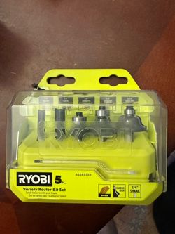 Ryobi 5pc Variety Router Bit Set