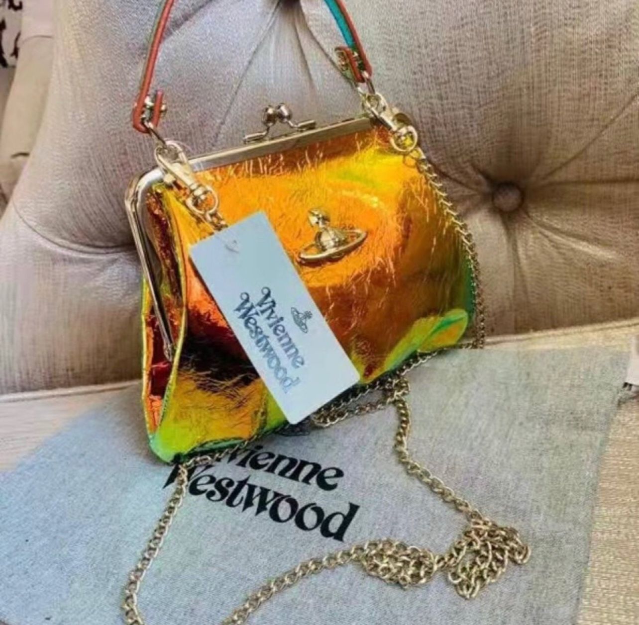 Vivienne Westwood Archive Orb Frame Purse DEADSTOCK