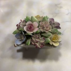 England Bone China Wheel barrel 