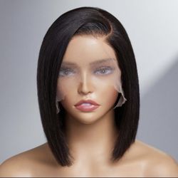 Bob Wig Lace Frontal 14 “ 100% Human Hair