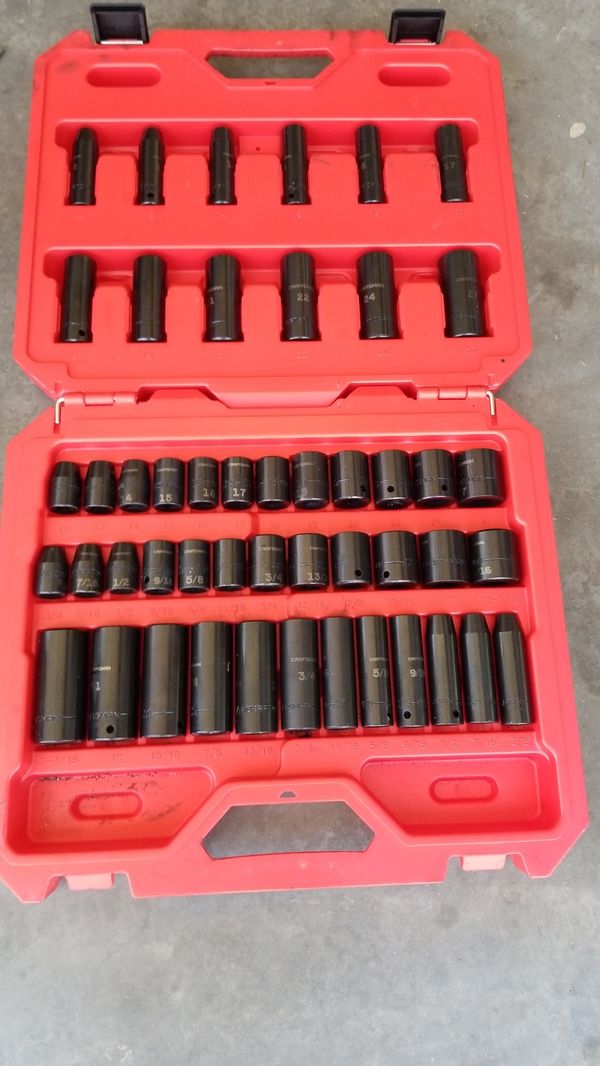 Craftsman 1/2" drive impact socket set for Sale in El Centro, CA OfferUp