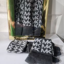 Michael kors hat, scarf and gloves