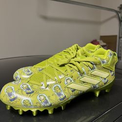 New Adidas Freak 22 x Simpsons Mens US 11.5 'Kang & Kodos' Football Cleats Green