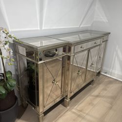 NEIMAN MARCUS HORCHOW MIRROR BUFFET  Like Z Gallerie RH 