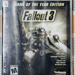 Fallout 3 - Game of the Year Edition (PS3) - Complete TESTED And Fast Shipping