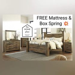 🚨 Package Deal!!!🚨Big Discounts!!!🔥 Come Get Your Brand New Queen Bedroom Set With FREE Mattress Set, In Stock Ready For Delivery TODAY!! 🚚 