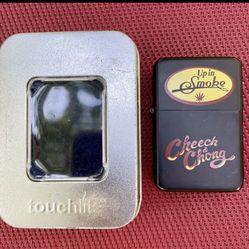 CHEECH & CHONG Touchlite LIGHTER IN BOX Metal Box. Never Been Used.
