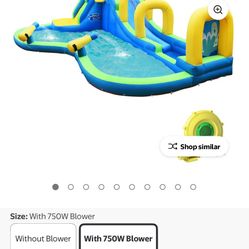 Inflatable  Water Slide And Wading Pool