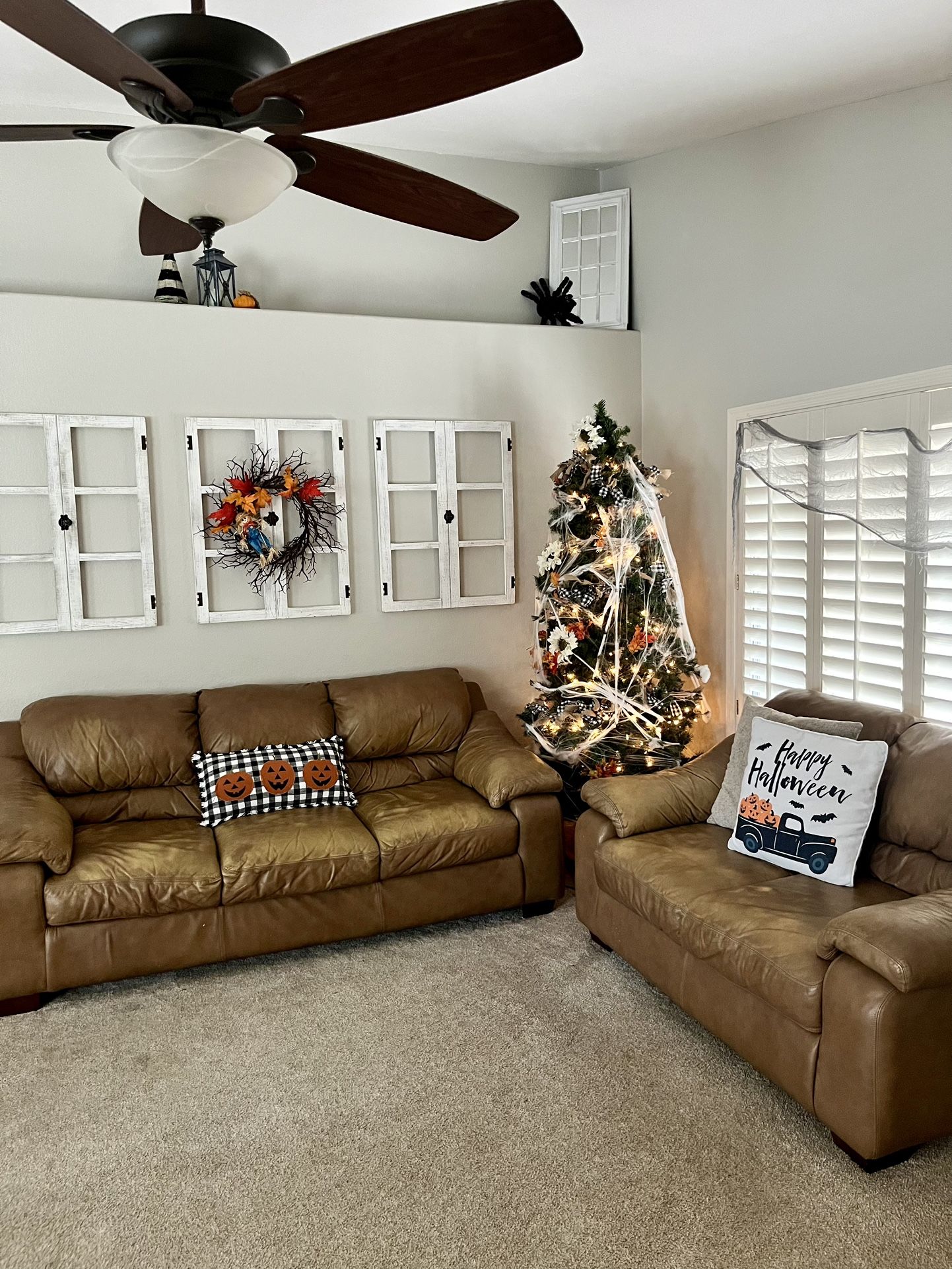 Brown Leather Couches 