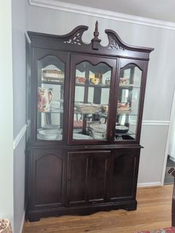 Furniture Dining Table with China cabinet