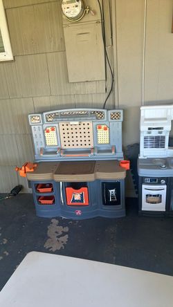 Play kitchen and play hardware store