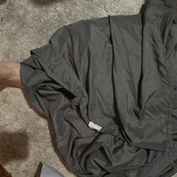 Full Size Grey Flat Sheet