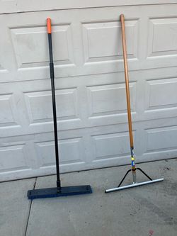 Push Broom and Squeegee