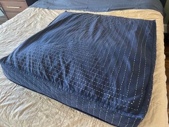 Dogs or kids 35”x35 “x 8 inch square  kids play pillow This is from the Dip Dye Denim Teepee Cushion with removable  Cover  by The Land of Nod,