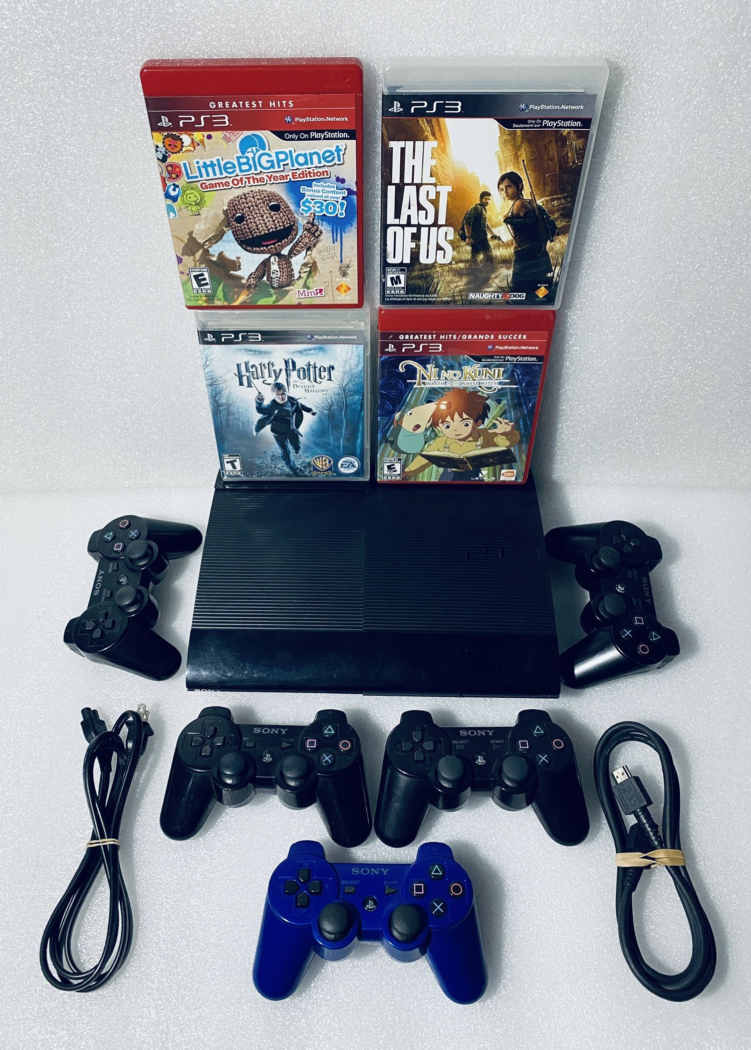 Sony Playstation 3/PS3 Slim 250GB System With Accessories & Games