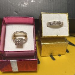 Set De Anillos De Compromiso 