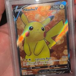 2022 POKEMON SWORD & SHIELD BRILLIANT STARS #157 FA/PIKACHU V BRILLIANT STARS Psa Gem Mt 10