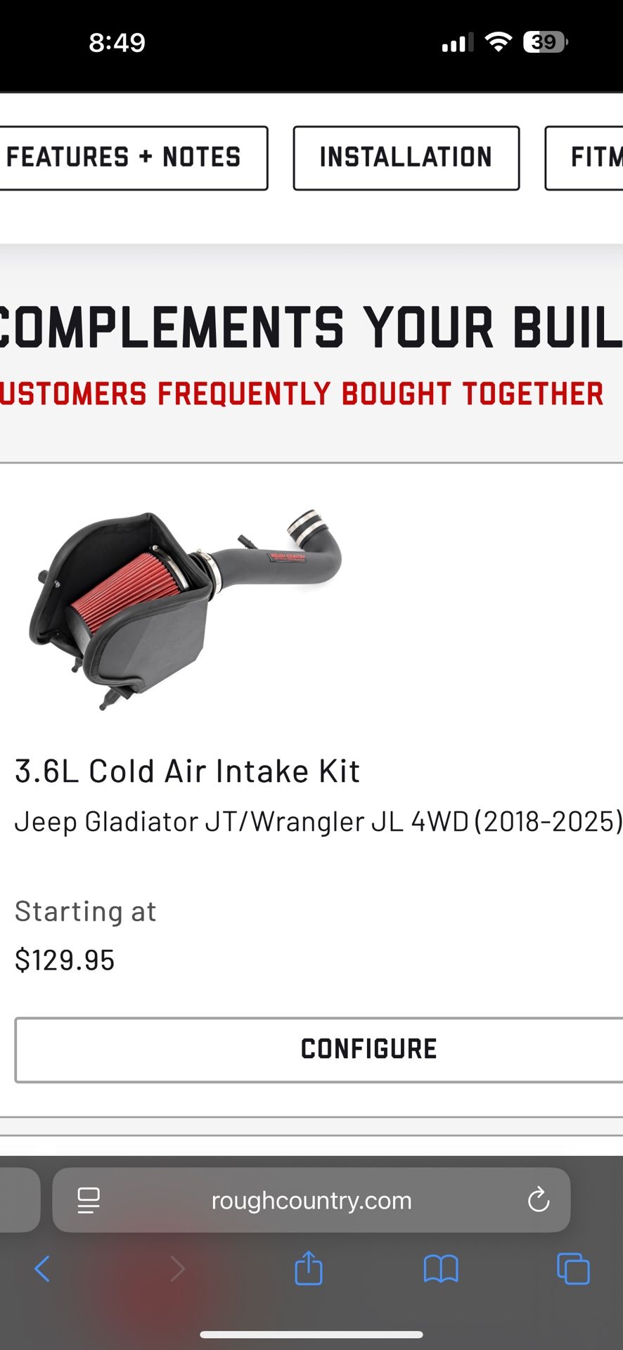 Coold Air Intake