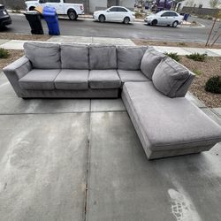 Grey Sectional Couch - DELIVERY AVAILABLE